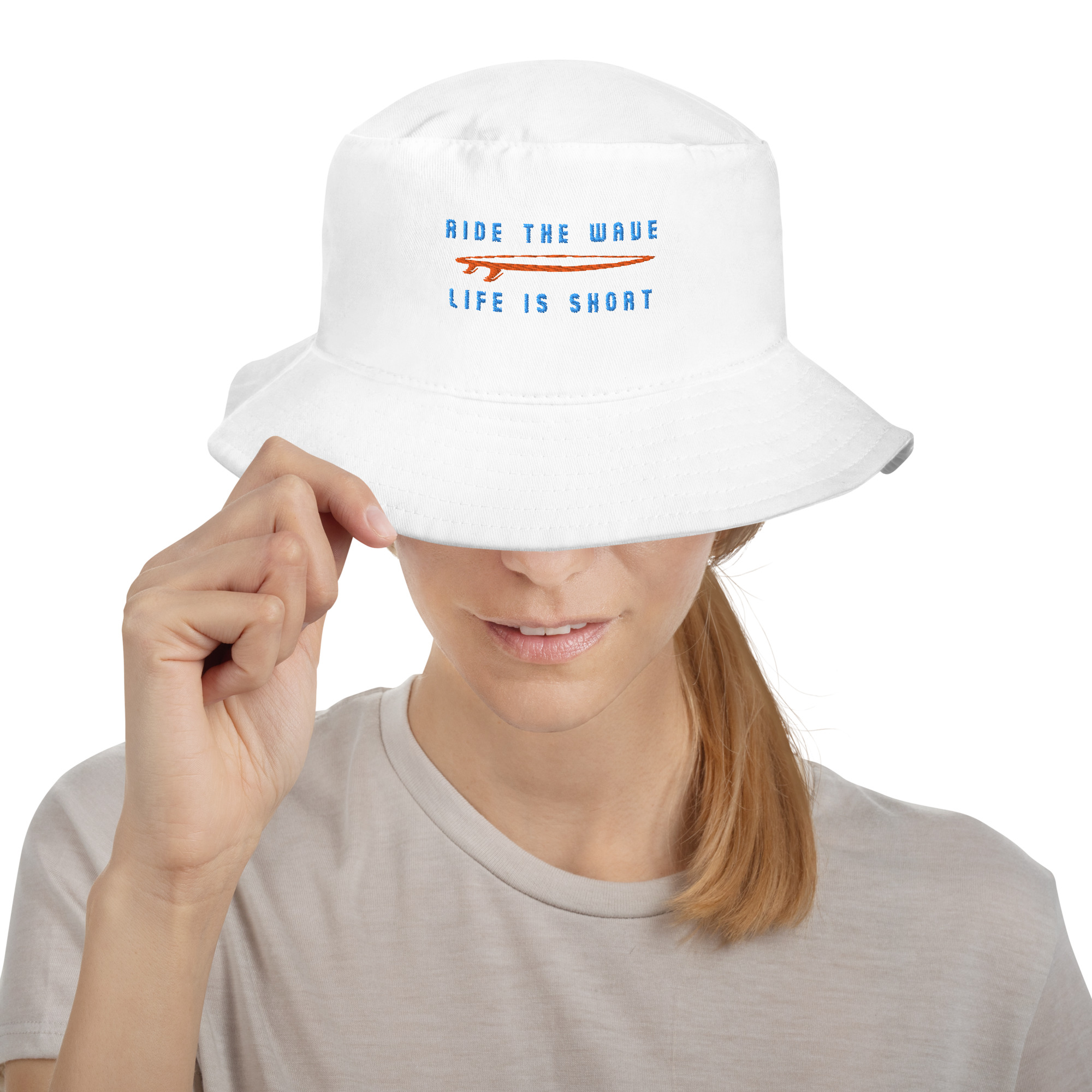 Ride the Wave - Life is Short: Bucket Hat - Image 7