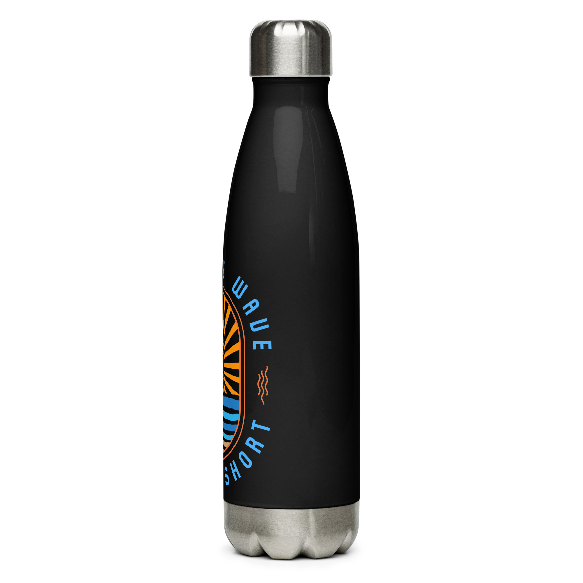 Ride the Wave - Life is Short: Stainless steel water bottle - Image 8