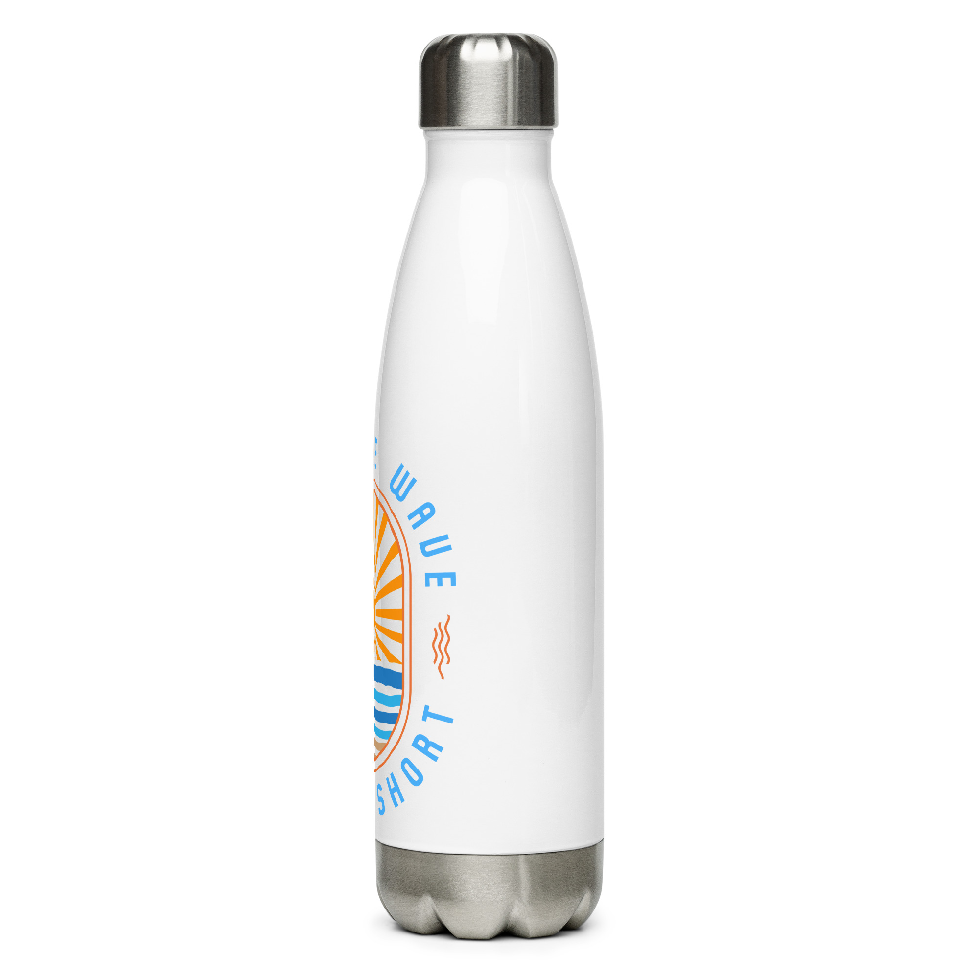 Ride the Wave - Life is Short: Stainless steel water bottle - Image 12